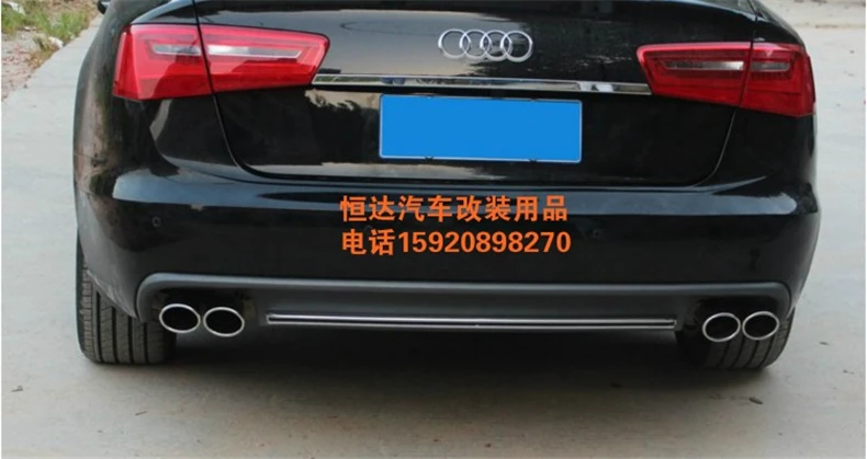 Car Rear Lip Spoiler For Audi A6 C7 2012.2013. High Quality Bumper Diffuser Auto Accessories