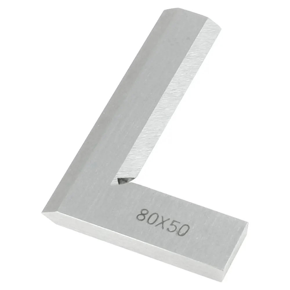 * 80mm x 50mm Scale Trisquare Bladed Metal Beveled Edge Square w Wood