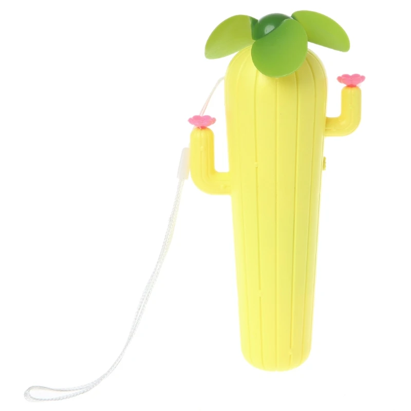 

Free_on 1PC USB Cactus Shape Rechargeable Mini Fan Air Cooler Handheld Portable Outdoor Fan New