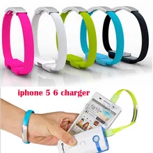 2015 NEW Bracelet 20cm Noodle 8 Pin USB Charger Cable Charging Wire Data Cord For iPhone 6 Plus 5C 5S IPAD4 Mini Air IPod IOS 8