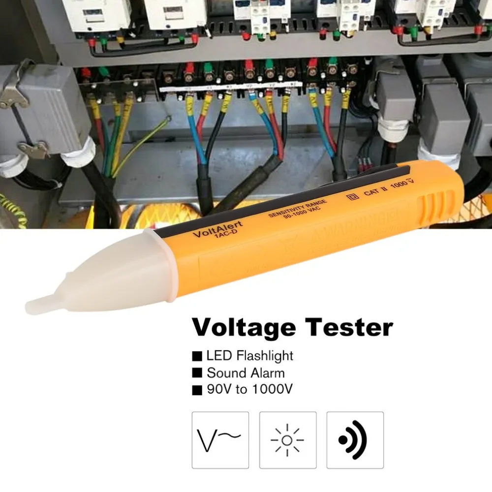 AC DC детектор напряжения NCV не контактный тестер ручка вольтметр датчик Электрический тестовый карандаш 90 В до 1000 В чувствительность вольтметр