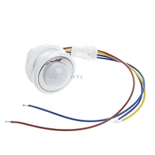 40mm LED PIR Detector Infrared Motion Sensor Switch with Time Delay Adjustable