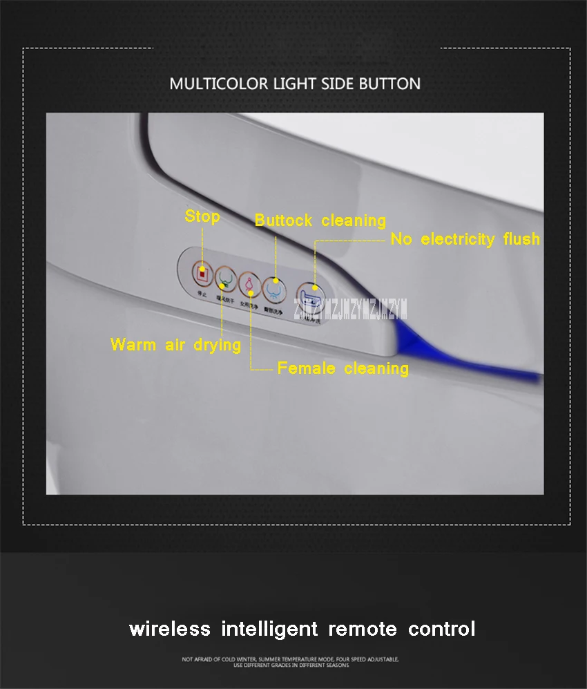 G-5800 полностью автоматический Флип-сиденье для унитаза Дистанционное Управление интеллигентая(ый) туалет высокого качества бытовой умная унитаза с подогревом 220V 1650W