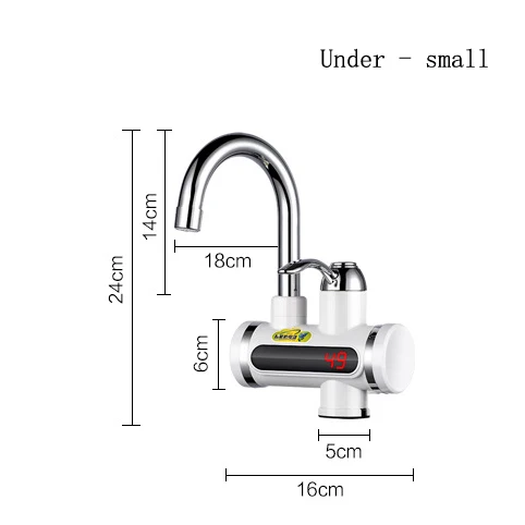 Электрический кухонный водонагреватель кран мгновенный кран горячей воды нагреватель холодный нагрев кран безрезервуарный Мгновенный водонагреватель - Цвет: under-small