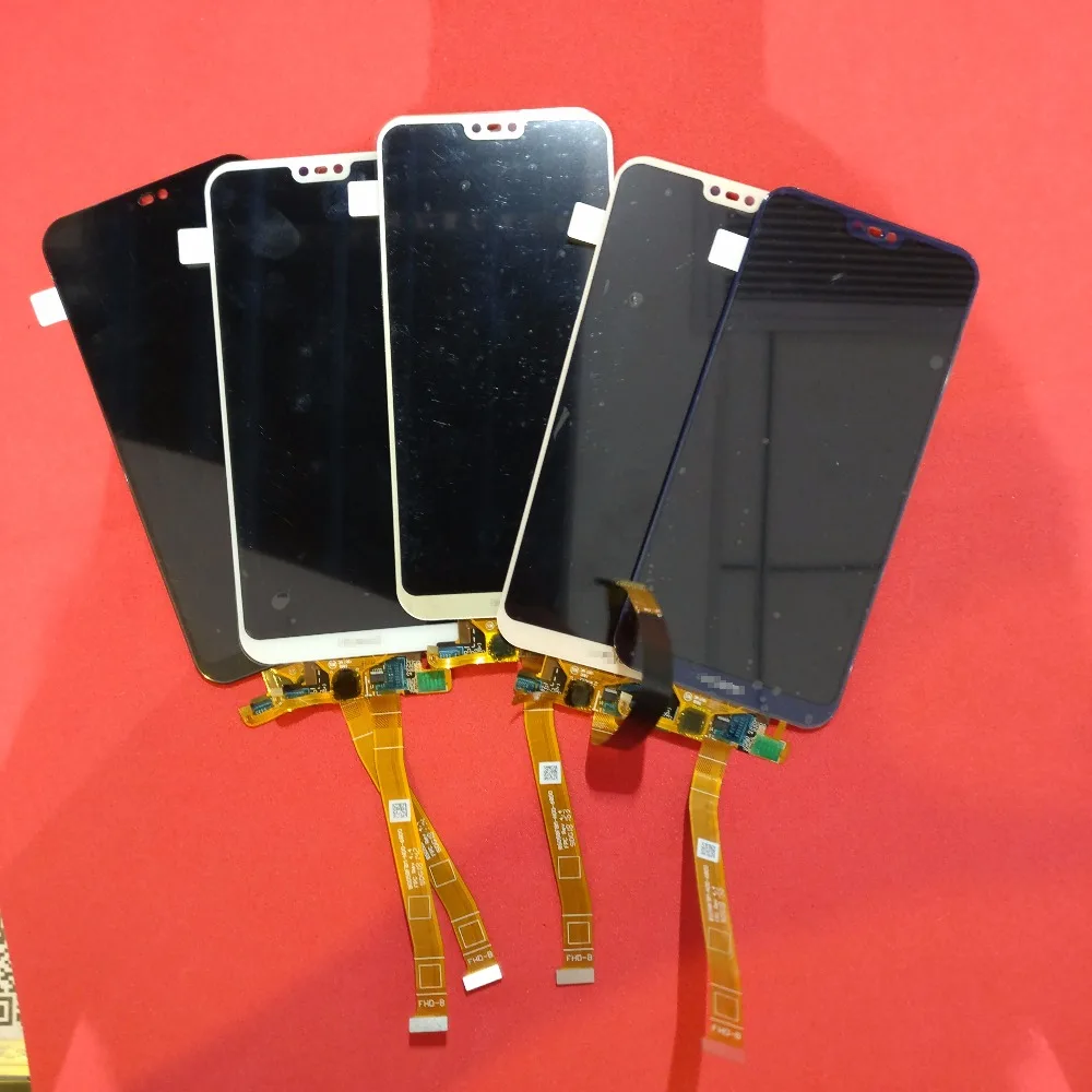 Оригинальный черный/белый для Huawei P20 lite / Nova 3E Полный ЖК дисплей + дигитайзер