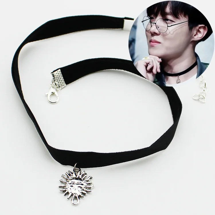 Sun charms popular BTS Colar KPOP Necklace bts chokers necklaces for