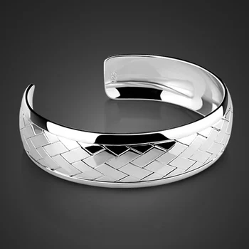 

Silver Bracelet 925 Sterling Silver Bracelet. lovers to girlfriend silver jewelry bracelet opening Lovers Bracelet