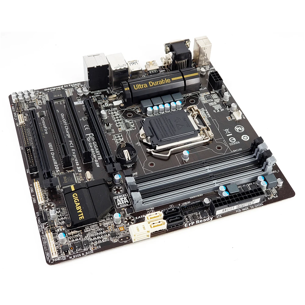 Gigabyte GA-B85M-D3H рабочего Материнская плата B85M-D3H B85 LGA 1150 i7 i5 i3 DDR3 32G SATA3 USB3.0 VGA, HDMI, DVI HDMI микро-atx корпус