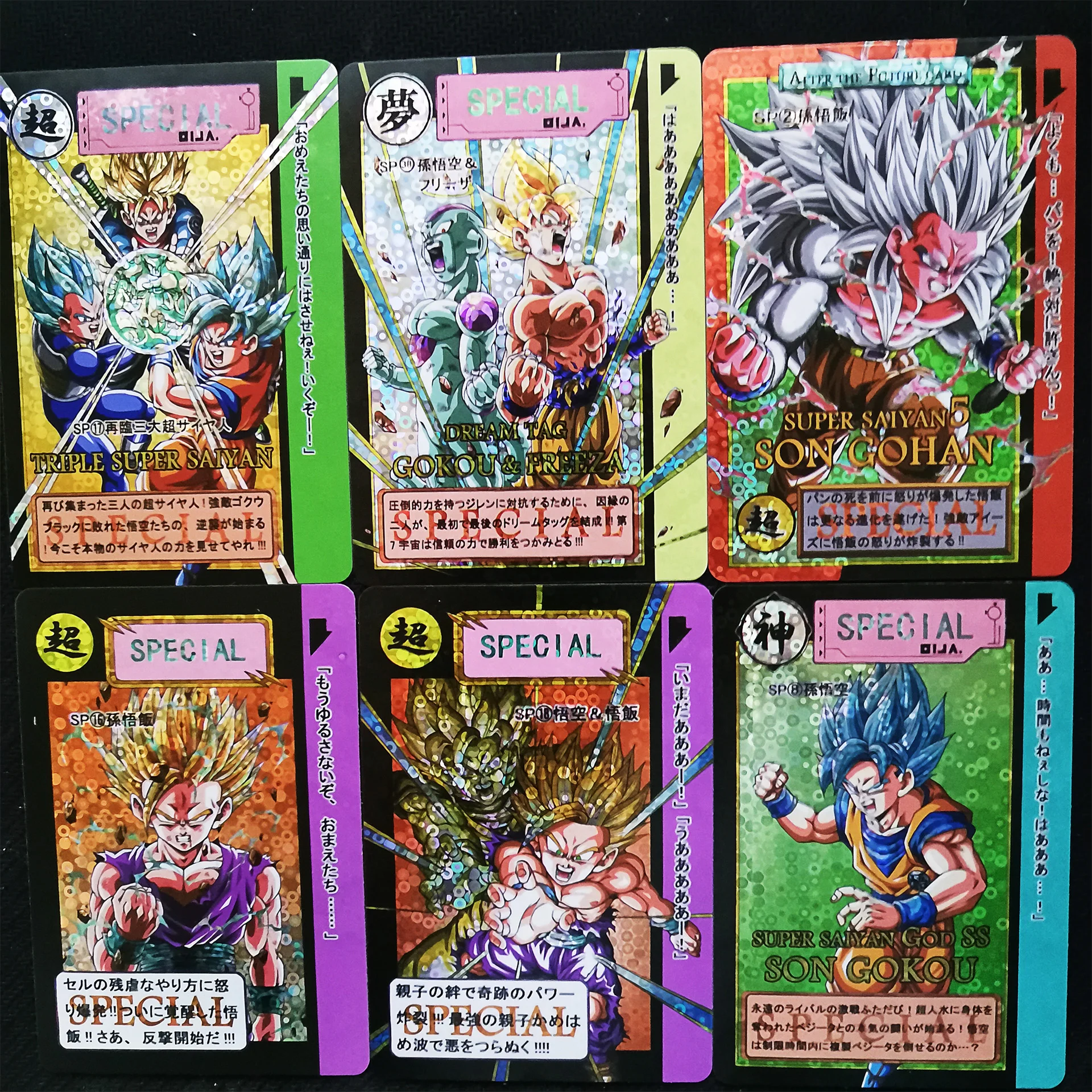 

32pcs/set Super Dragon Ball Heroes Battle Card Ultra Instinct Goku Hit Kale Vegeta Super Game Collection Golden Flash Cards