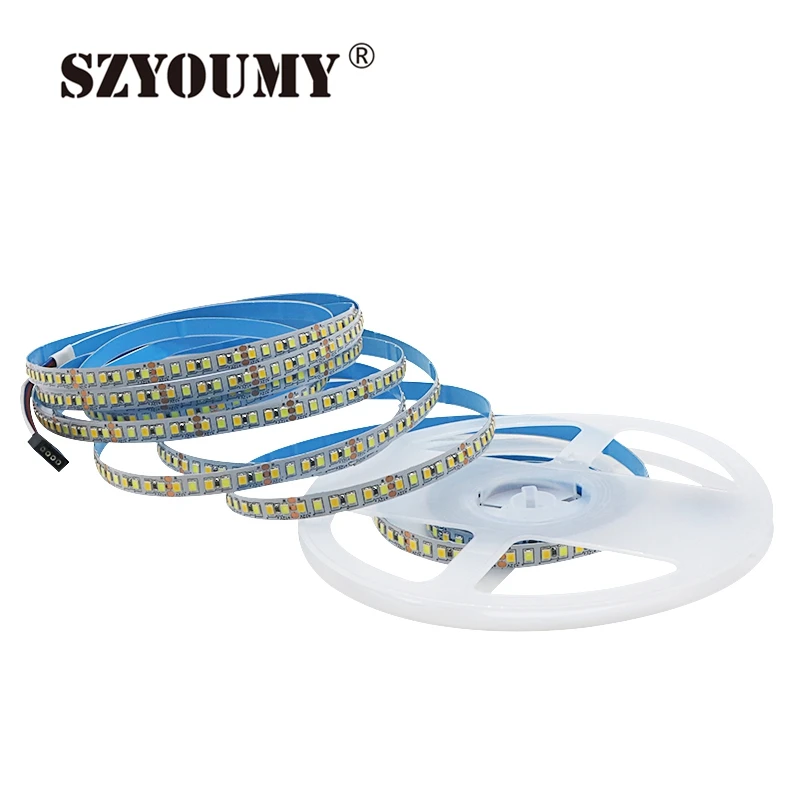 

SZYOUMY 2835 LED Strip light CRI 90 180 LEDs /m Flexible Ribbon String LED lamp for Decorate More Brighter than 3528 3014