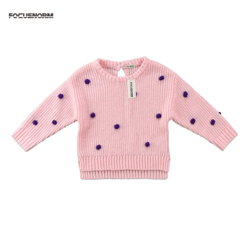 Winter Baby Girls Sweaters Children Long Sleeve Knitted Clothes Kids Coat For Girls 0-24M