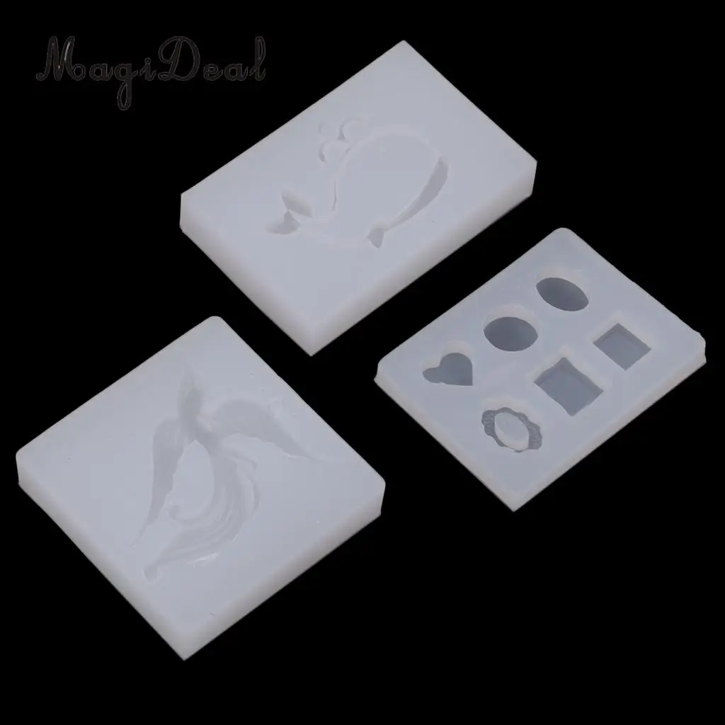 3PCS DIY Silicone Mould Soy Candles Aroma Wax Tablets Mold for Cake