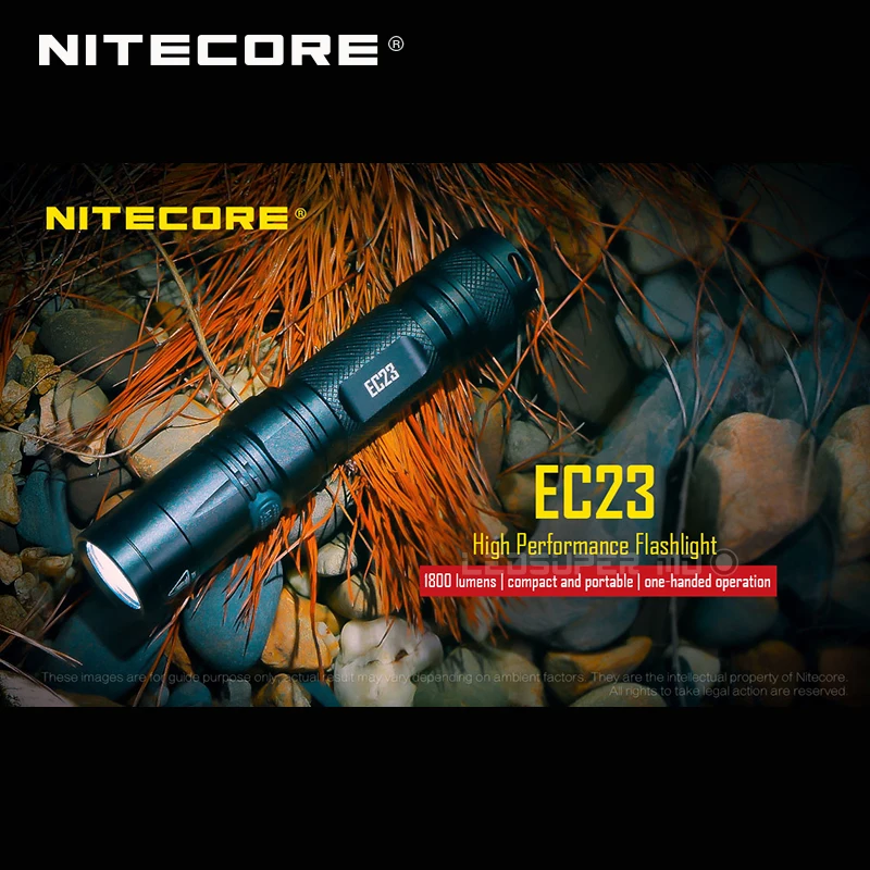 1800 люмен Nitecore EC23 CREE XHP35 HD E2 светодиодный высокопроизводительный фонарик с