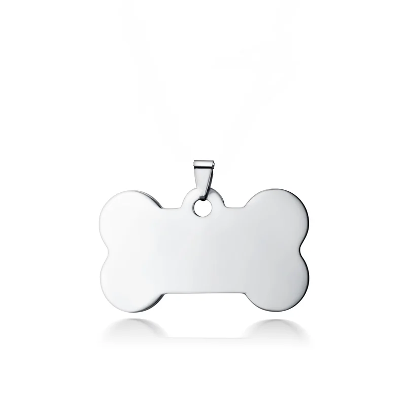 Free engraving Stainless steel Dog Tag metal pendant personal tailor Stainless Steel Pet ID Tags for cats dogs Collar 