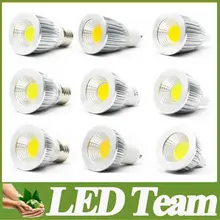 Супер Яркий COB GU10 Led 5 Вт 7 Вт 9 Вт лампочки 60 угол затемнения E27 E26 E14 MR16 светодиодный прожектор теплая/чисто/холодный белый 110-240 В 12 В