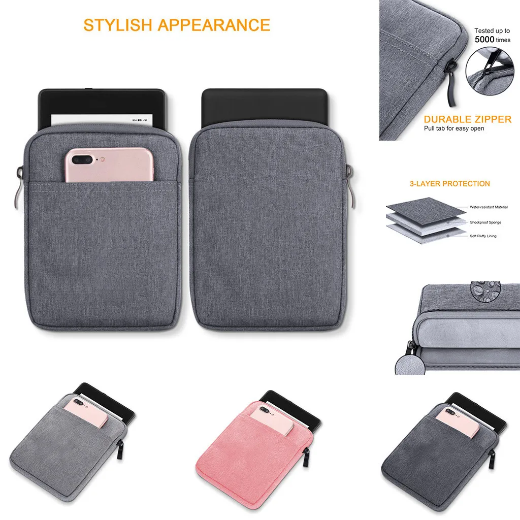 

Protection Case Cover For Amazon Kindle Oasis3 7-Inch Dual Storage Phone Case / Slot Wallet Zipper Bag Tablet Cases Covers