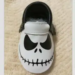 HONGTEYA/детские мокасины из натуральной кожи с героями мультфильмов; обувь для Хэллоуина; bebe; обувь для новорожденных; обувь для малышей