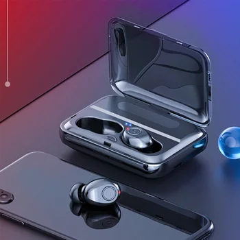 

Bluetooth Earphones 5.0 TWS Wireless Earphones Headphone Bluetooth Headset Stereo Earbuds With MIC Rechargeable mobile phone