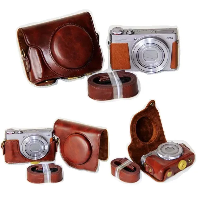 4 Colors Camera Bag Case PU Leather Case for Canon G9X Powershot G9X