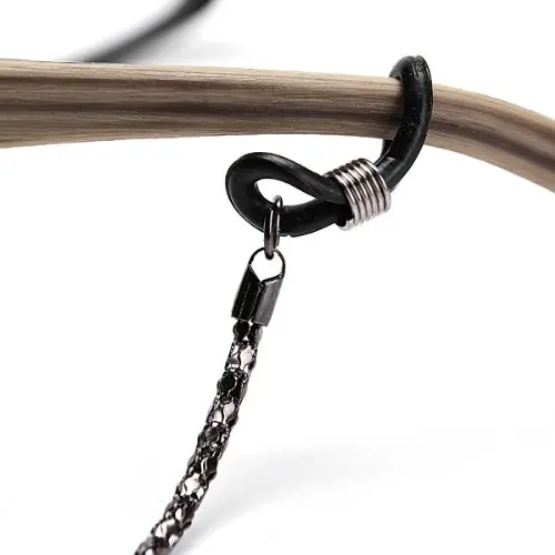 2 X шнура для очков ремешок веревка металлический 61 см черный|glasses cord|glasses bandcord glasses