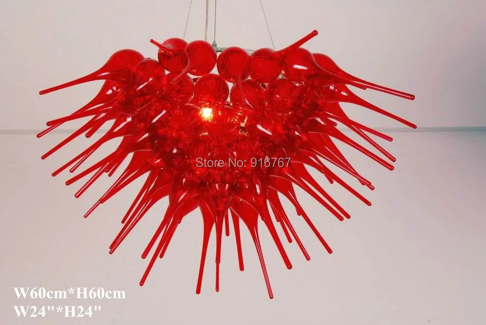 

Free Shipping Hanging Red Glass Turkish Chandelier Lighting