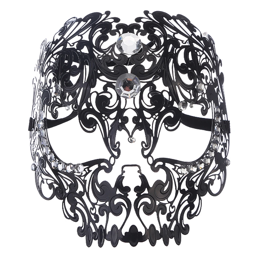 

NEW Skeleton Face Mask Cool Costume Prom Party Sexy Full Face Hollow Out Masquerade Mask For Women And Men