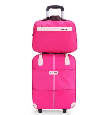 Женская дорожная сумка для багажа на колесиках, дорожная сумка на колесиках, чемодан, дорожная сумка на колесиках с сумочкой для багажа, дорожная сумка на колесиках