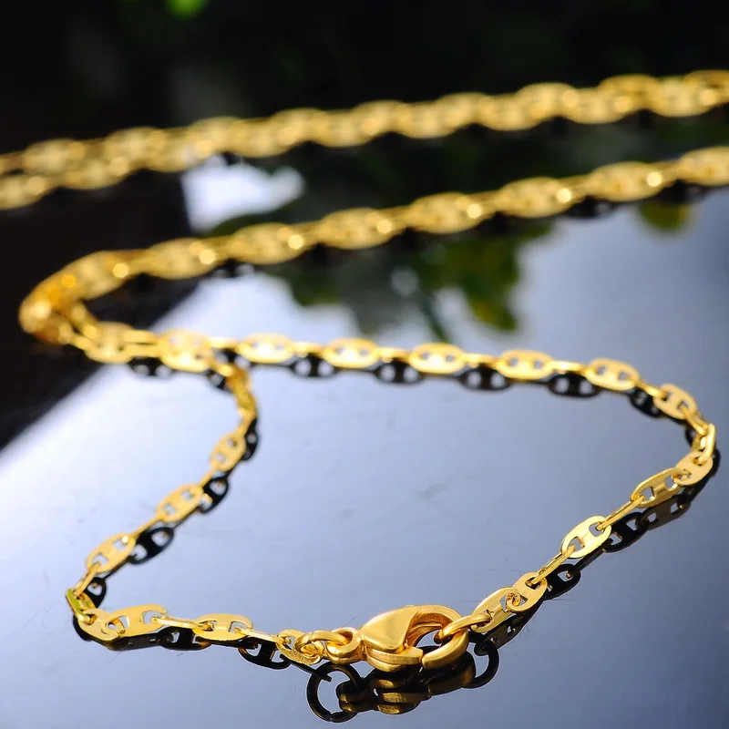 1 шт. цепочка из нержавеющей стали золотого цвета длина 51 см|stainless steel necklace|steel