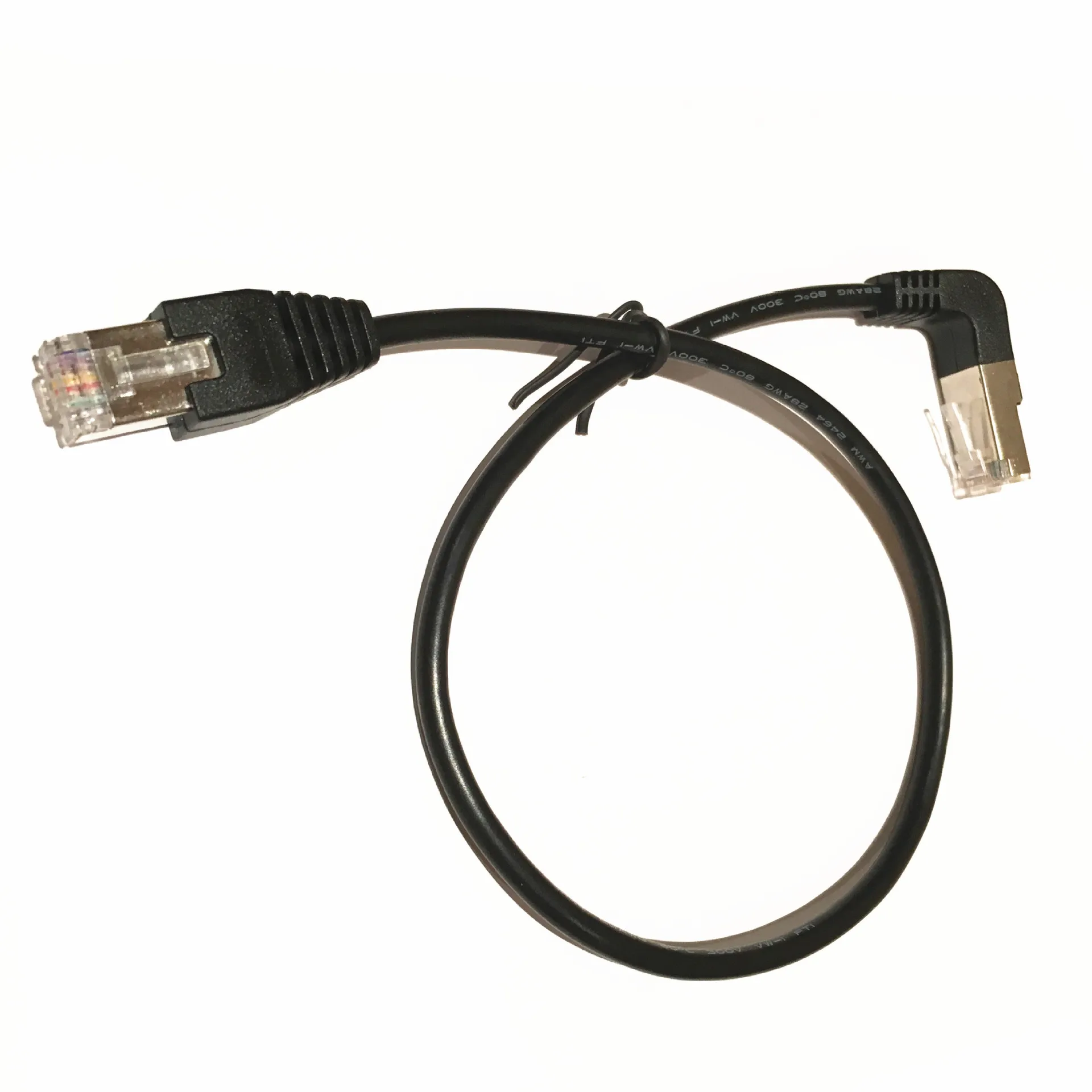 Cat5 RJ45 сетевой кабель с нижним углом 0 5 м штекер вниз 90 градусов Cat Ethernet Шнур| |