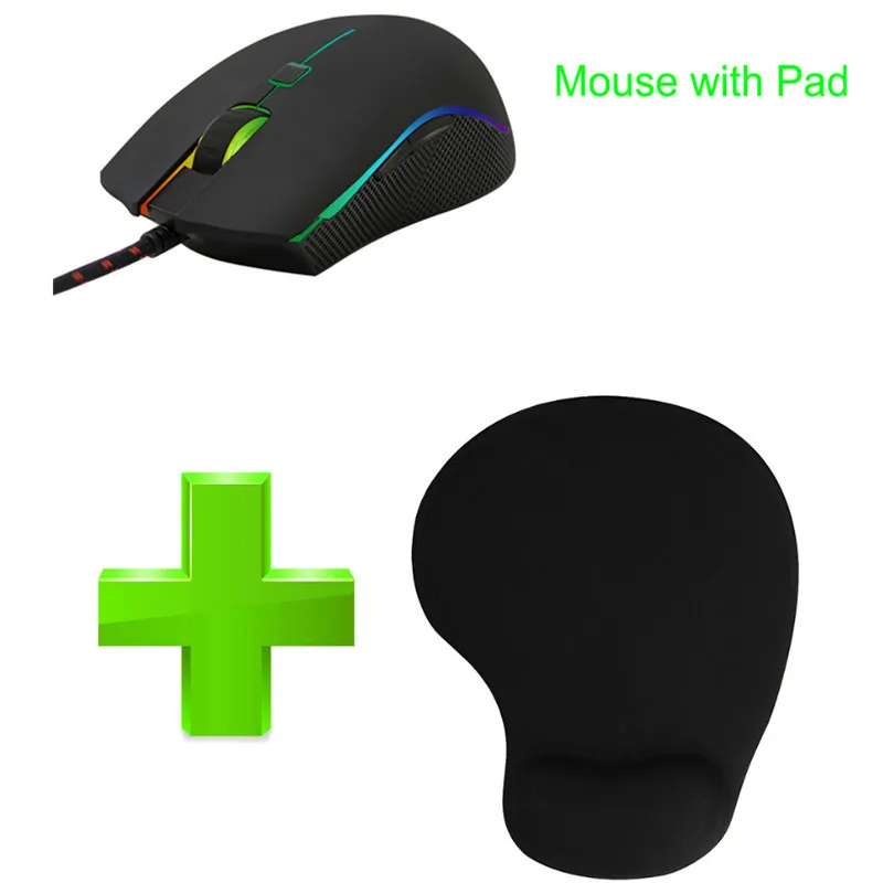Motospeed V40 Проводная игровая мышь USB RGB подсветка 6D оптическая 4000 DPI геймер Mause с
