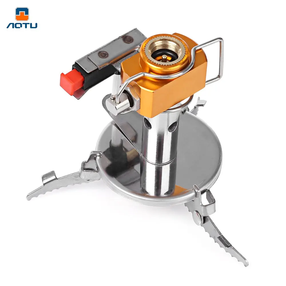 AOTU Unibody Stainless Steel Stove Head Electronic Sparking Windproof