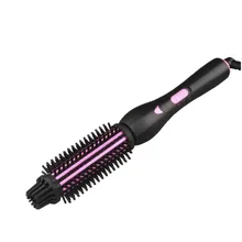 2 in 1 Professional Hair Curler Comb and Straightener Irons 2 temperature Tourmaline Ceramic Electric Hair Styler Tools