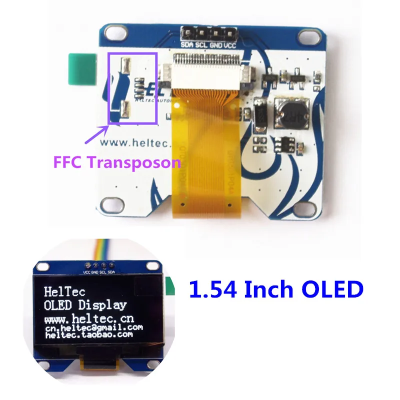 

1.54 inch white oled module IIC i2c 128*64 for arduino
