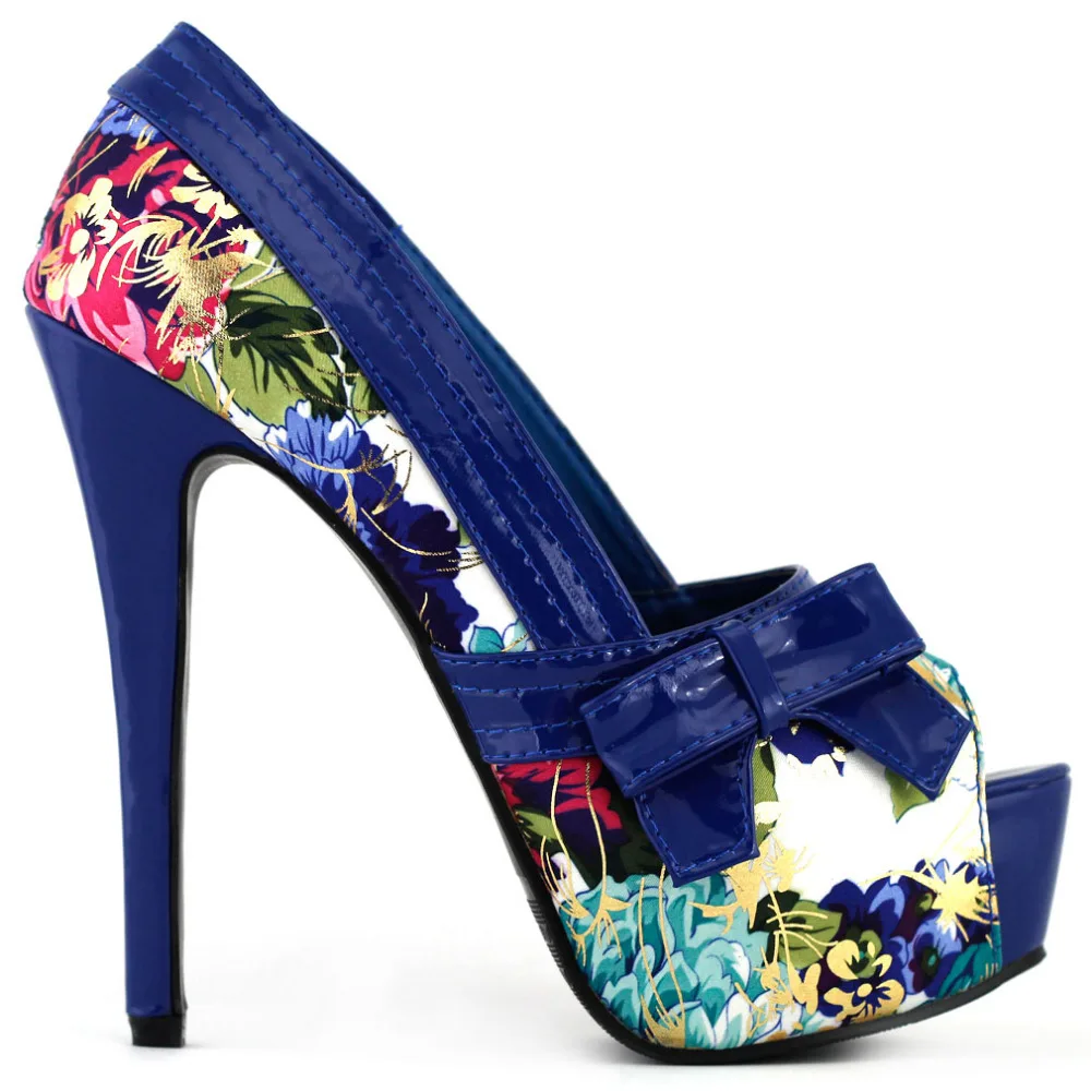 teal floral shoes