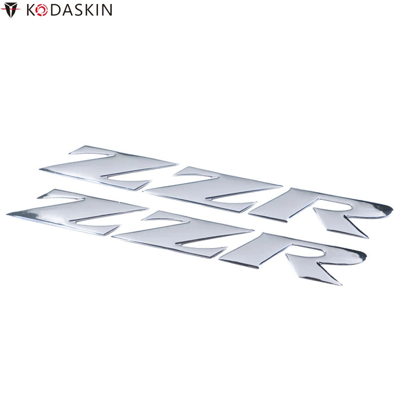 

KODASKIN Emblems Stickers Decals 3D Reflective Chrome Logos for KAWASAKI ZZR ZZR250 ZZR400 ZZR600 ZZR1200 ZZR1400