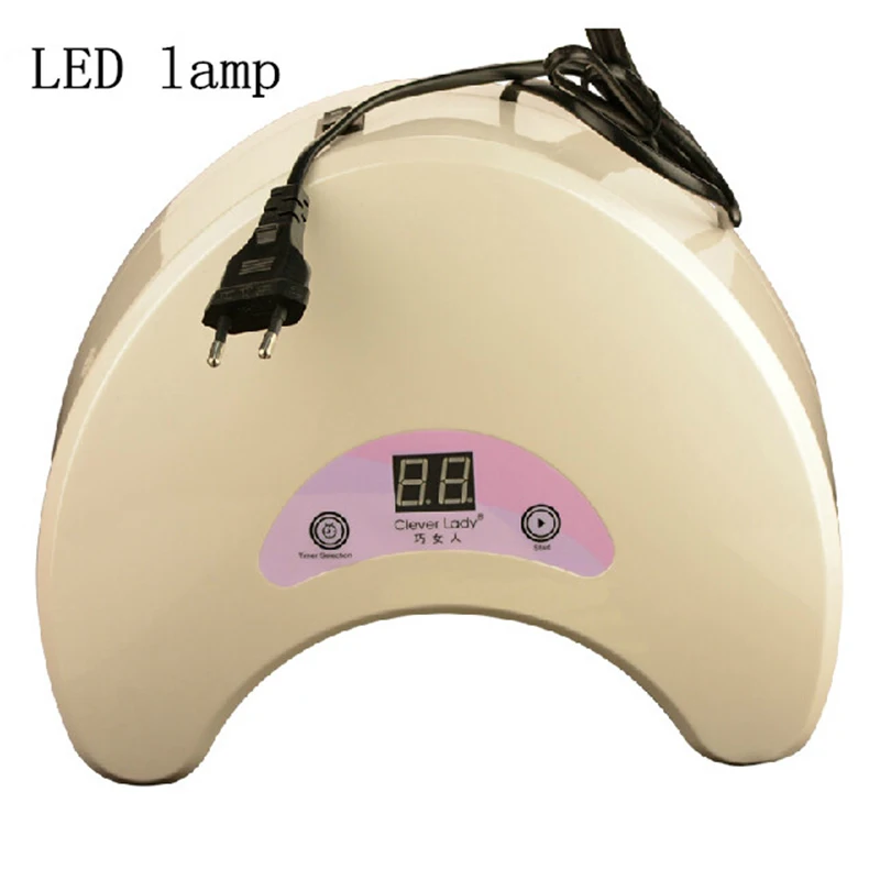

RS NAIL 18W Dual UV LED Nail Lamp Nail Dryer Gel Polish Curing Light with Bottom 30s/60s/90s Timer Nail Art Tools EU Plug