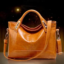 2016 in Europe and America brand counters foreign oil wax leather shoulder bag handbag multi-functional female bag