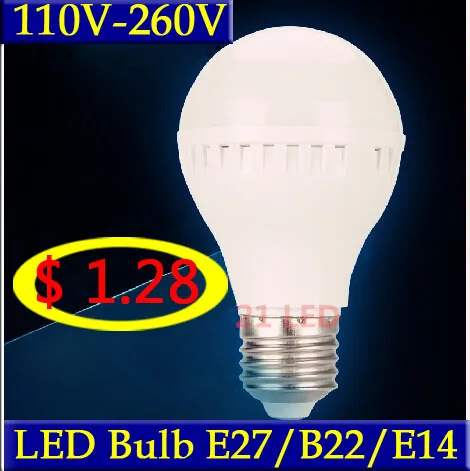 

Free shipping Hot sale LED bulb light 2835 SMD led bulb lamp 5W/7W/9W/25W E27 AC110V 220V Cold warm white led Energy Saving