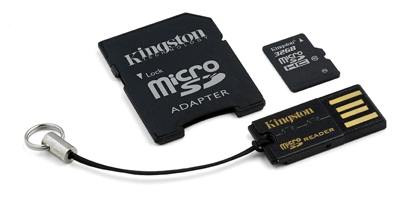 Kingston technology 32 Гб Многофункциональный комплект, 32 ГБ, MicroSDHC, Class 10, Flash, МБ/с./с, черный