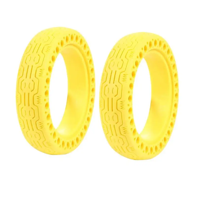 2pcs Upgraded Electric Scooter Tires 8.5 Inch Inflation Wheel Tyres For Xiaomi Mijia Scooter M365 Pro Inner Tube Tyre Thicker - Цвет: Yellow