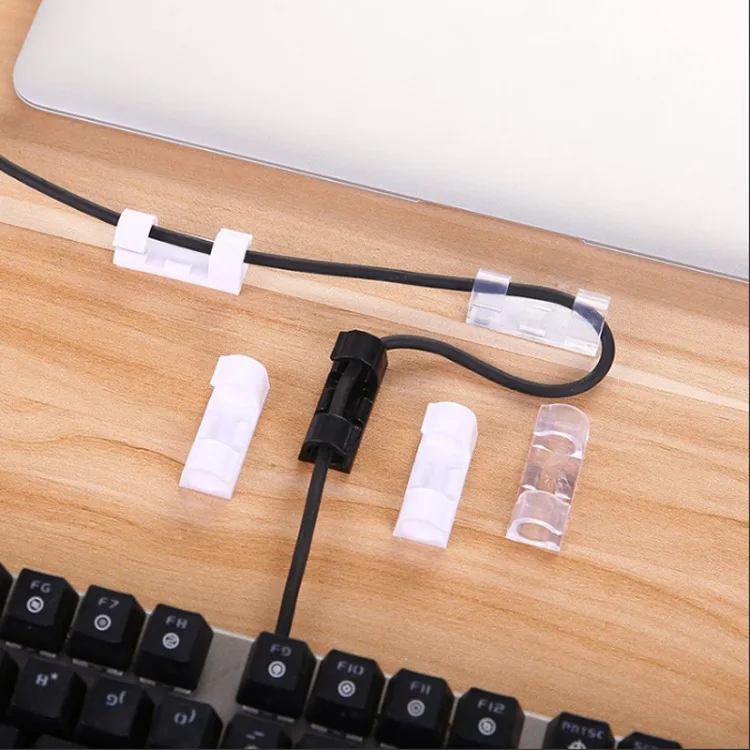3*1cm ABS Cable Winder Home Office Organizer Wire Storage Charger Cable Holder Clips 20pcs Stationery Desk Set Supplies cable clips office supplies set cable holder
