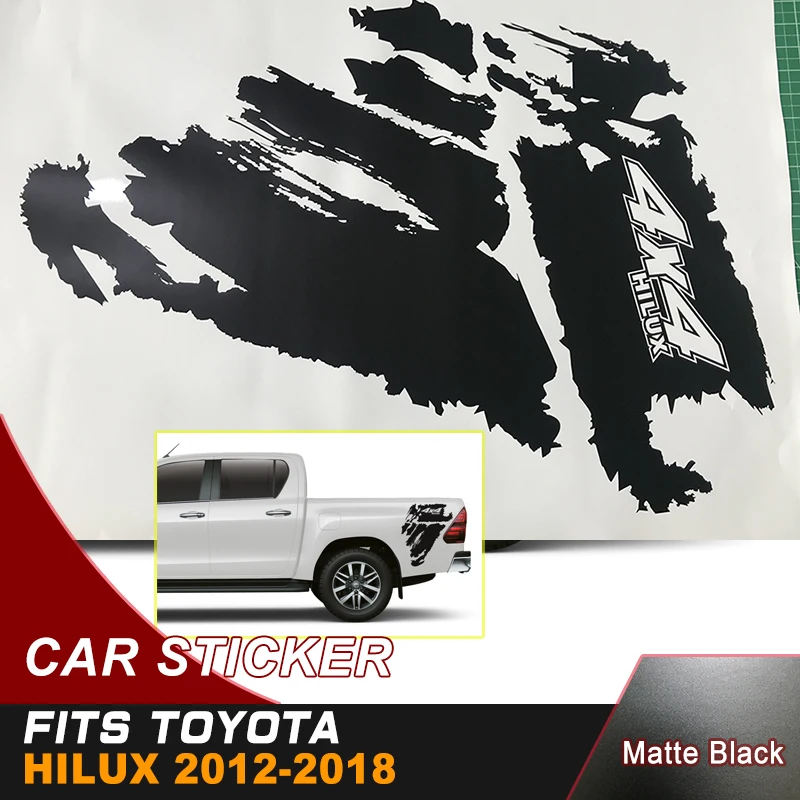 4X4 hilux внедорожник грязная текстура градиентные графические виниловые