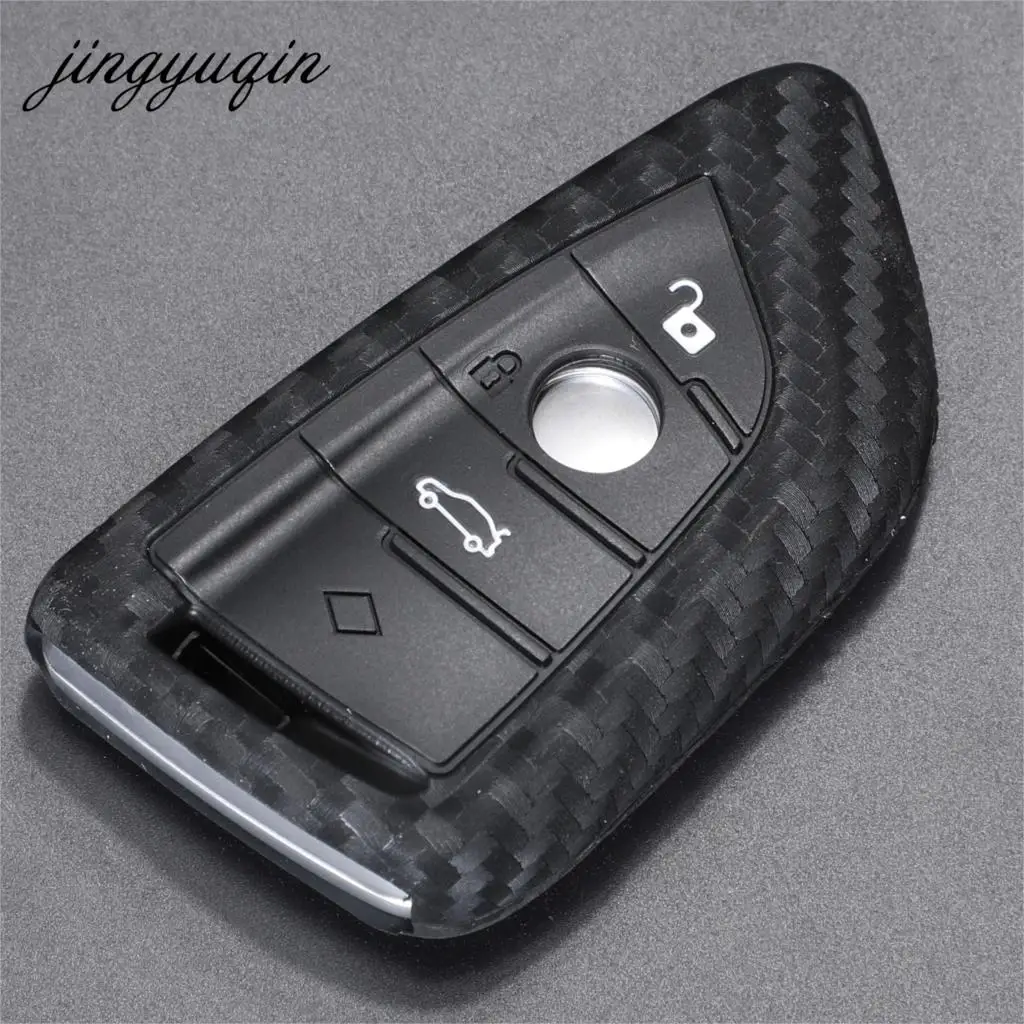 Чехол для ключей jingyuqin силиконовый Fibler BMW X1 X3 X4 X5 X6 F15 F16 F48 G30 G38 525 540 740 1 2 5 7 Series 218i