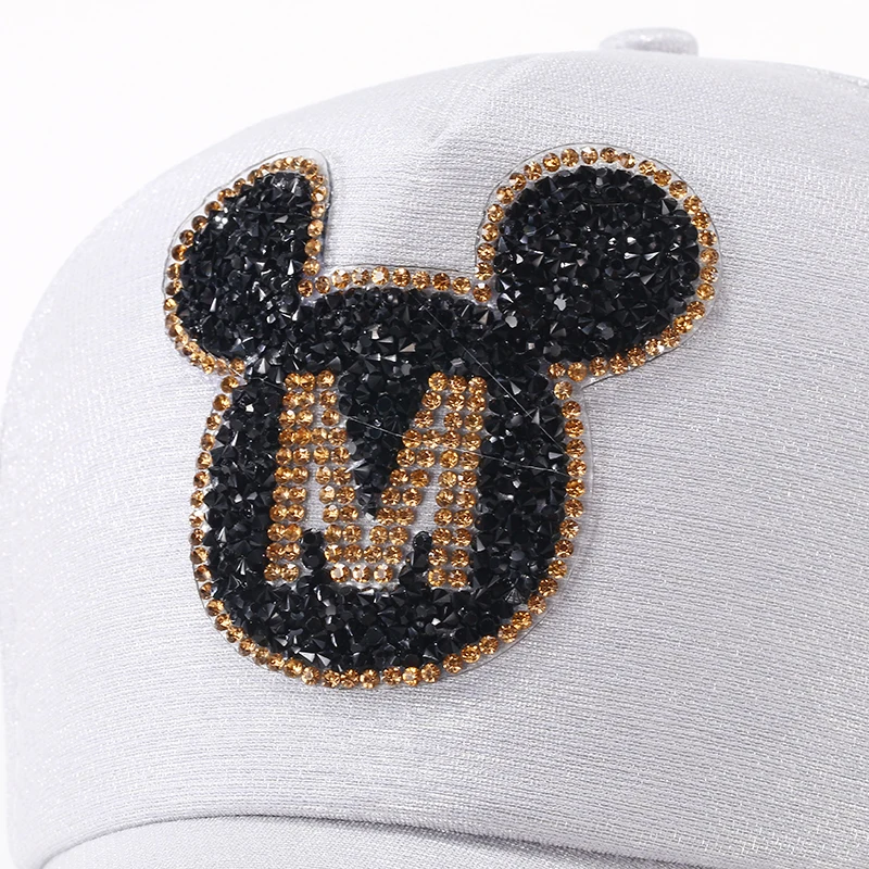 Andybeatty Women Baseball Caps Sun Hats Breathable Cotton Hat Gorras Summer Cap For Women Snapback Casquette Mickey pattern