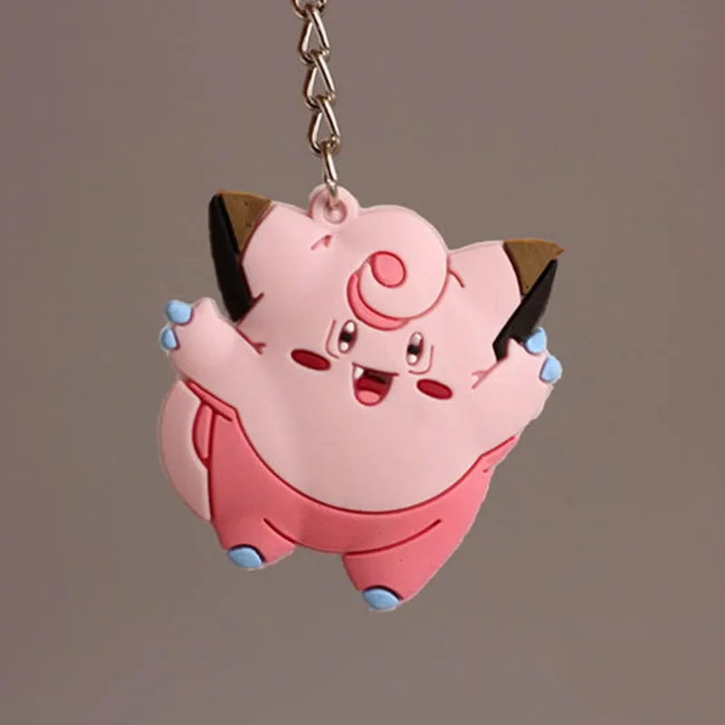 4 7 см мультфильм Пикачу Фигурки ПВХ брелки Аниме Бульбазавр Gastly Chansey белки милые