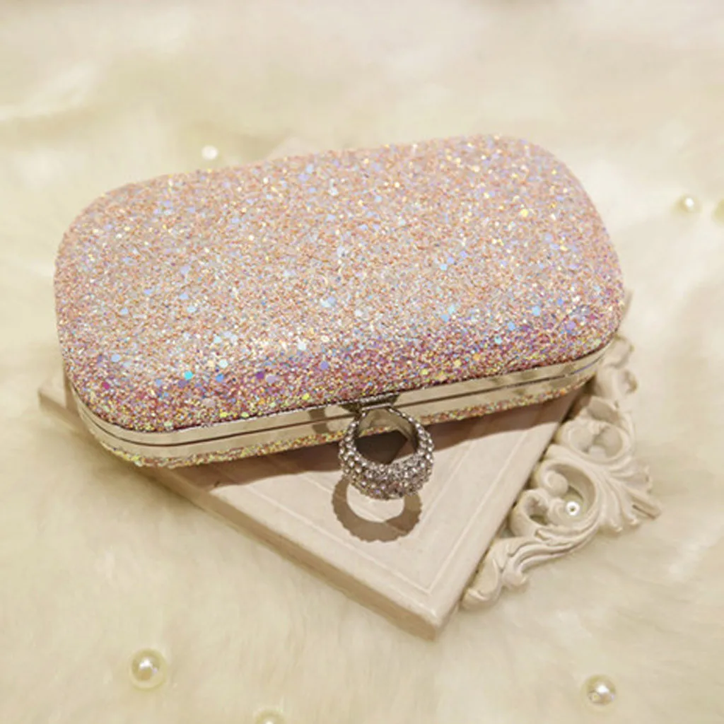 Женские модные вечерние сумочки с бриллиантами, вечерние сумочки-клатчи, сумка через плечо, Корейская версия цепи, модный тренд May28