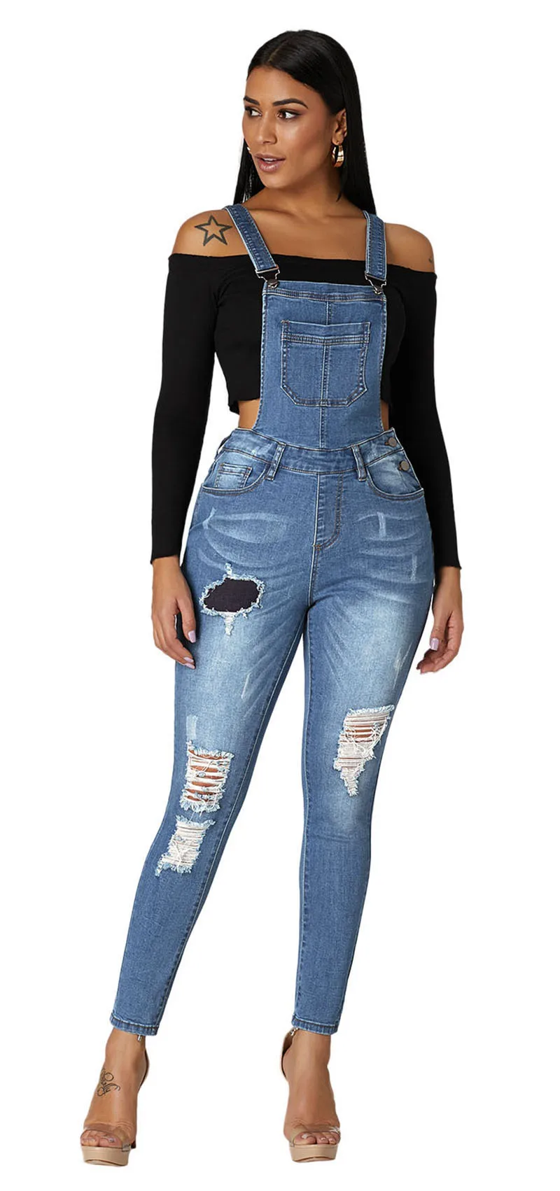 Medium-Blue-Wash-Distressed-Denim-Overall-LC786039-4-4