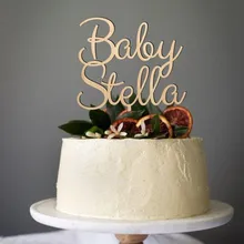 Выбор имени ребенка аксессуар для кекса детский наряд для дня рождения праздничный торт персонализированные торт фигурки жениха и невесты; детская игрушка в ванную Вечерние