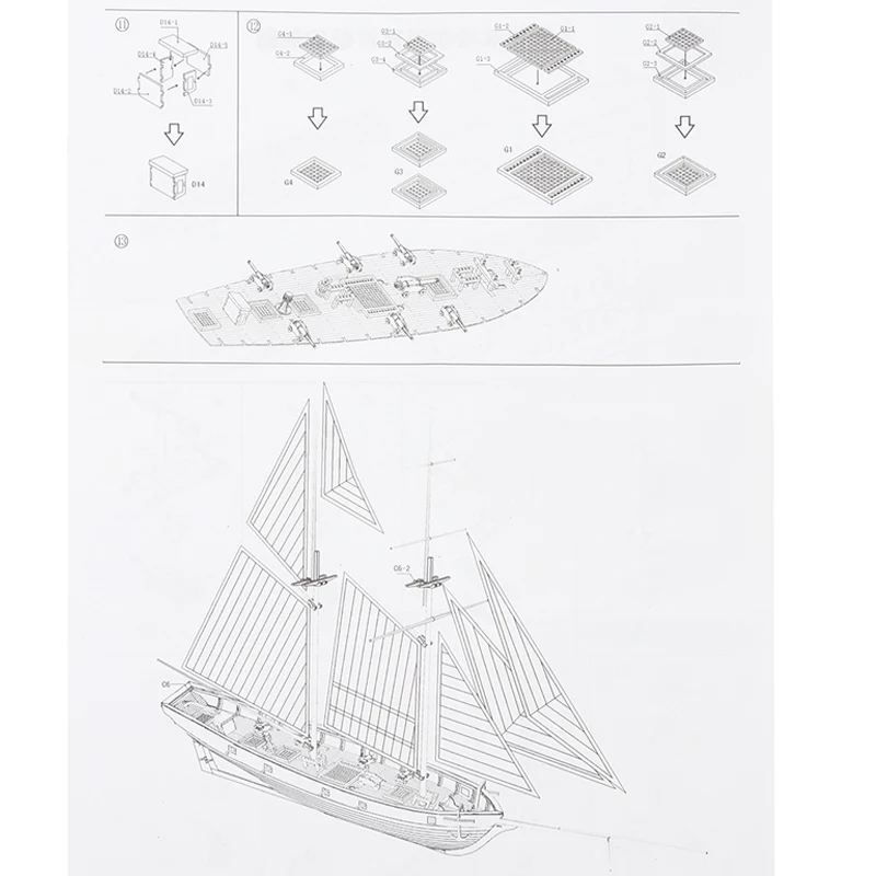 

1:100 Scale Mini Wooden Sailboat Ship Kit Boat Toy Gift DIY Model Decoration DTT88
