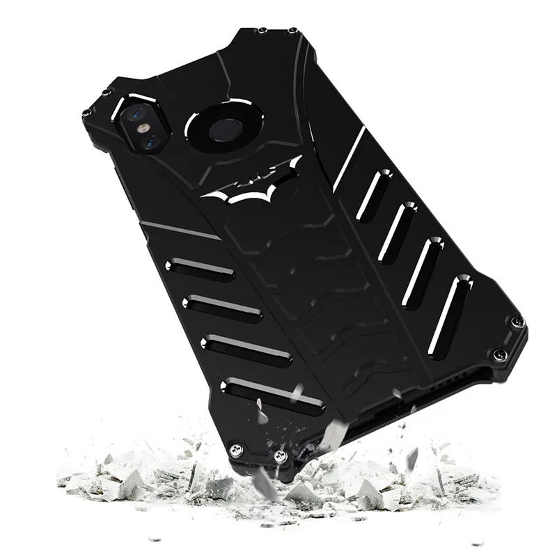 

R-JUST Metal Phone case for XIAOMI MI 8/8SE/8 Explorer Edition 6 6Plus 5C Max 3 2 Mix 2S black shark